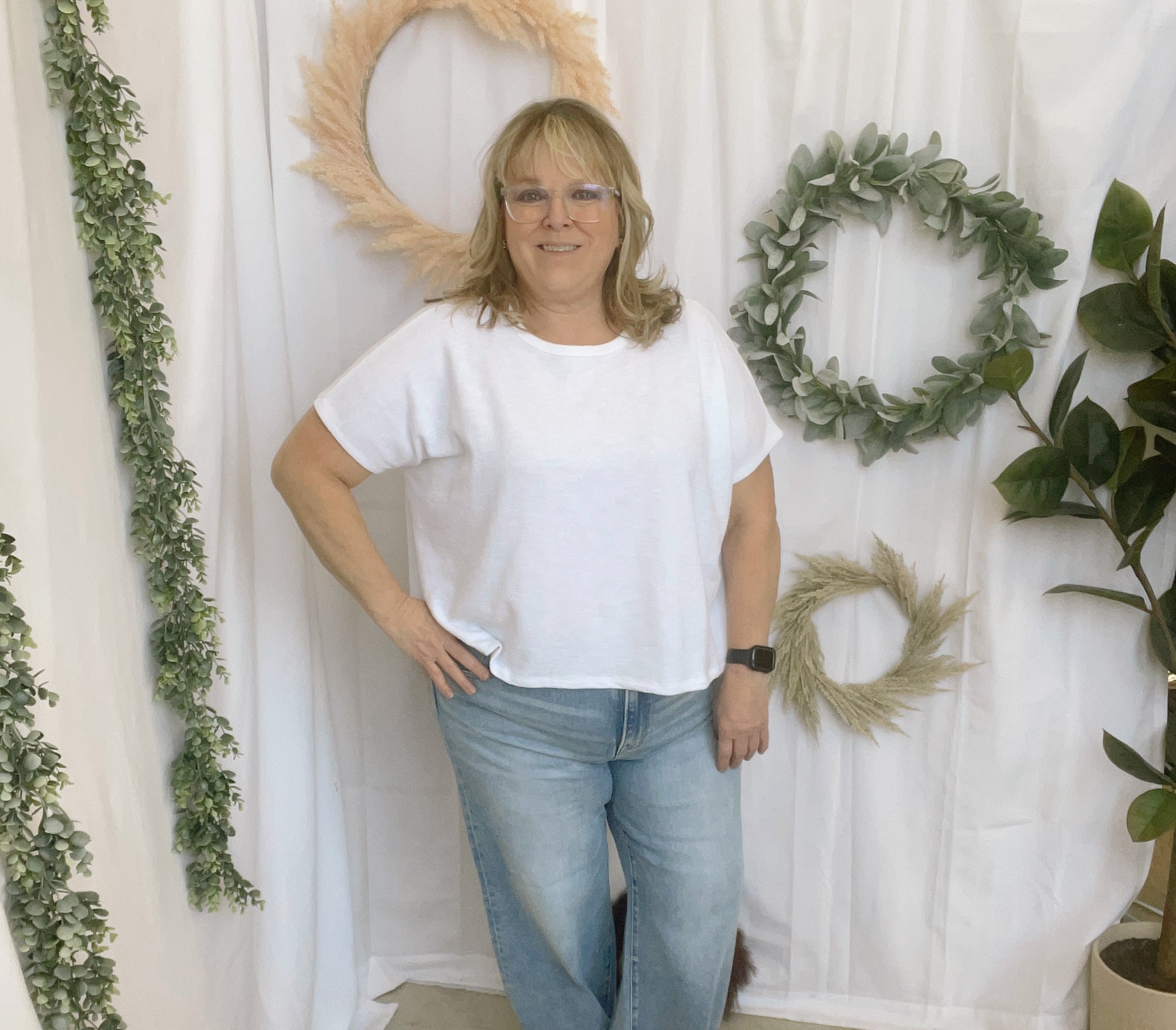 Julie Slub Oversized Tee-Short Sleeve Tops-Zenana-The Silo Boutique, Women's Fashion Boutique Located in Warren and Grand Forks North Dakota