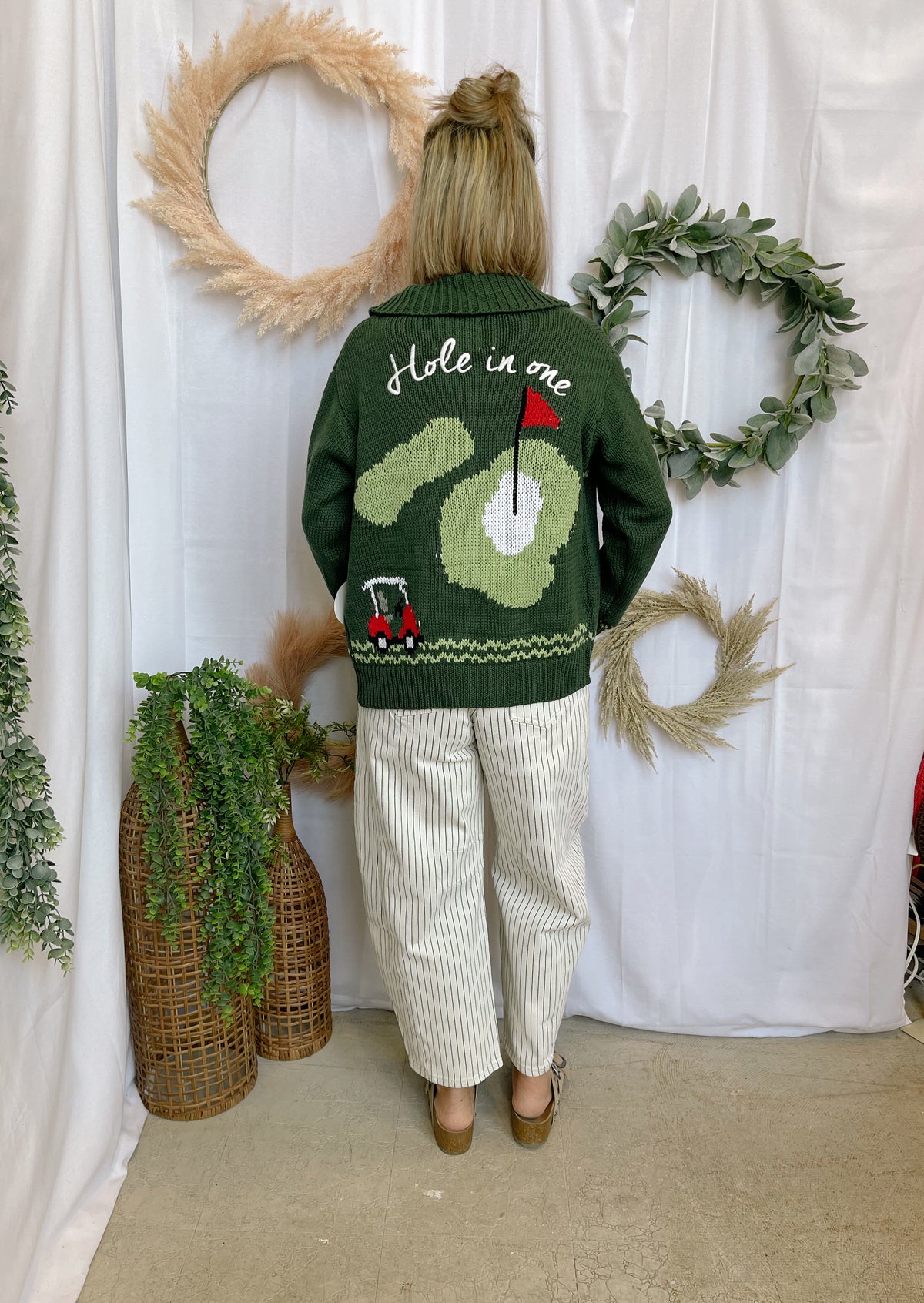 Bailey Rose Golfing Cardigan Sweater-Cardigans-bailey rose-The Silo Boutique, Women's Fashion Boutique Located in Warren and Grand Forks North Dakota