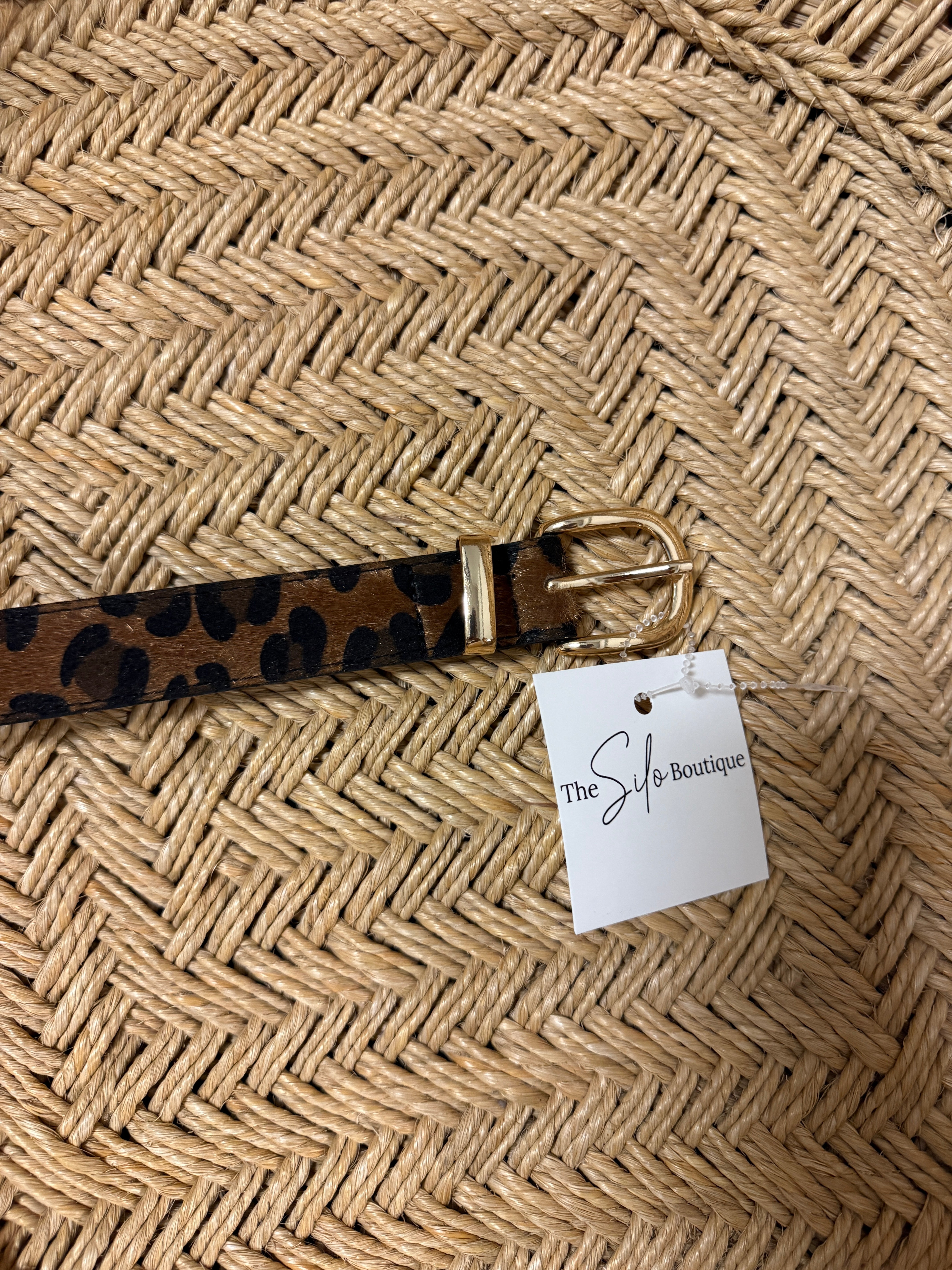 Leopard Faux Fur Belt-Belts-acity-The Silo Boutique, Women's Fashion Boutique Located in Warren and Grand Forks North Dakota