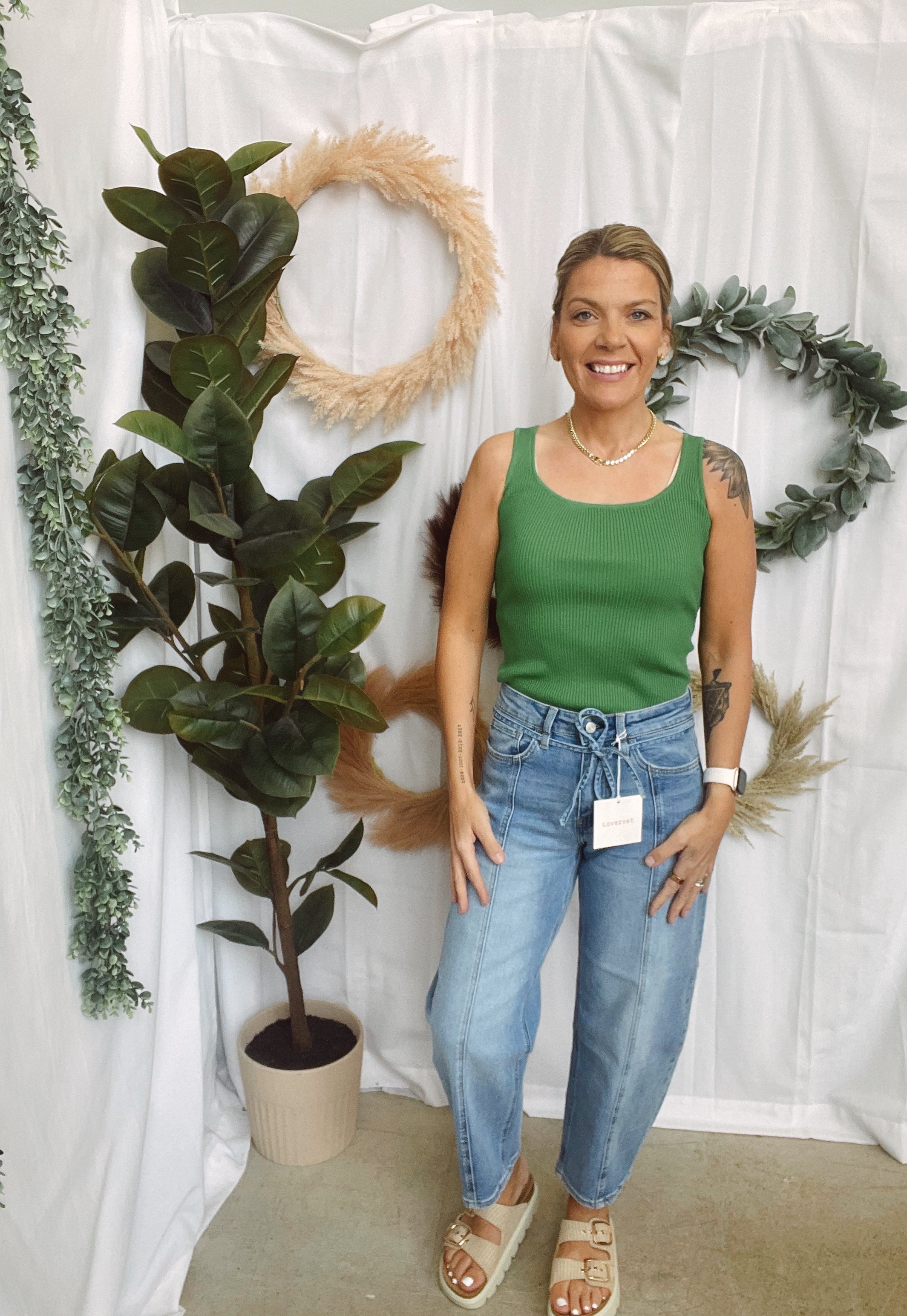 Jade Ribbed Bodysuit-Green-Bodysuits-jade by jane-The Silo Boutique, Women's Fashion Boutique Located in Warren and Grand Forks North Dakota