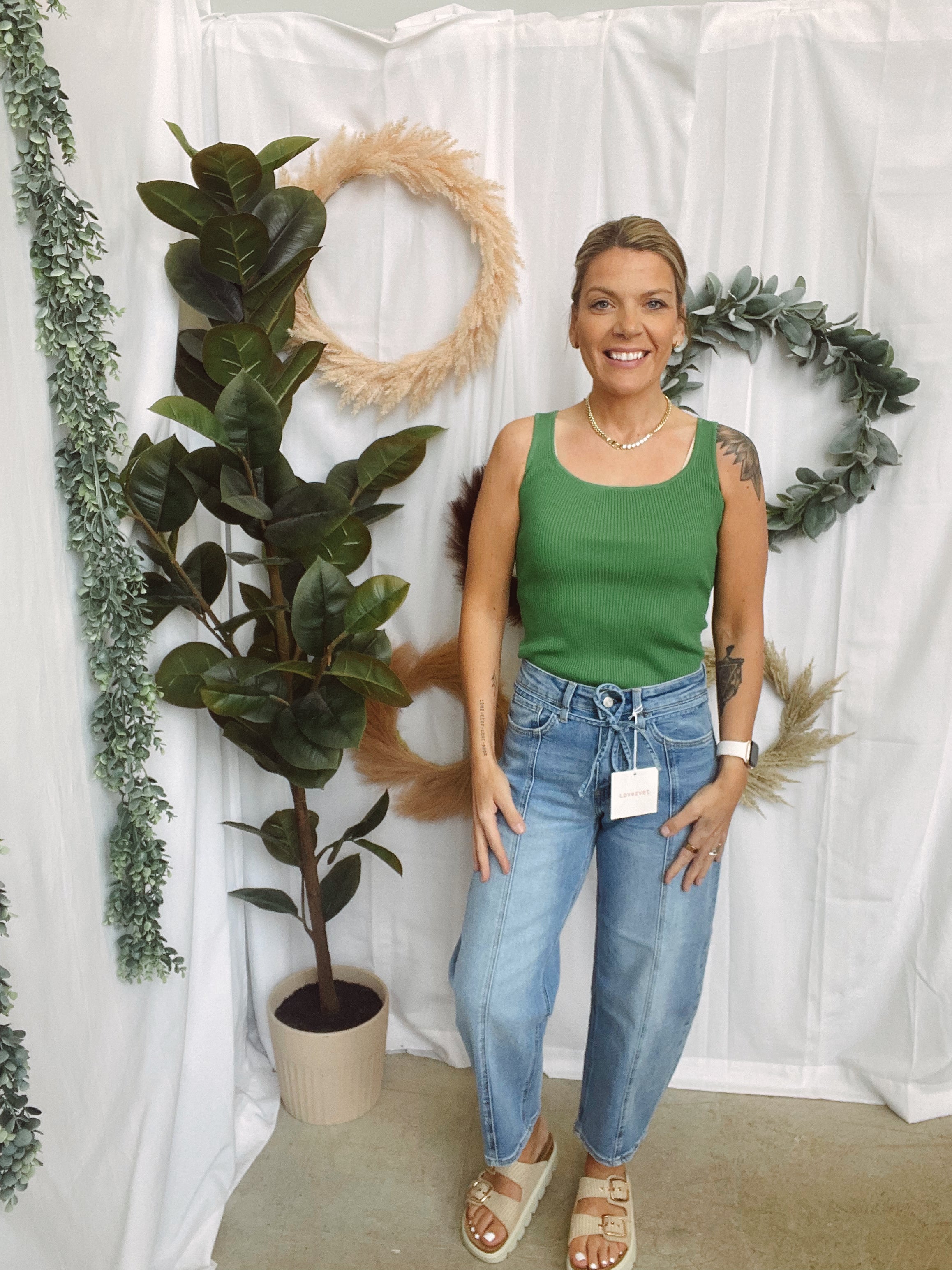 Jade Ribbed Bodysuit-Green-Bodysuits-jade by jane-The Silo Boutique, Women's Fashion Boutique Located in Warren and Grand Forks North Dakota
