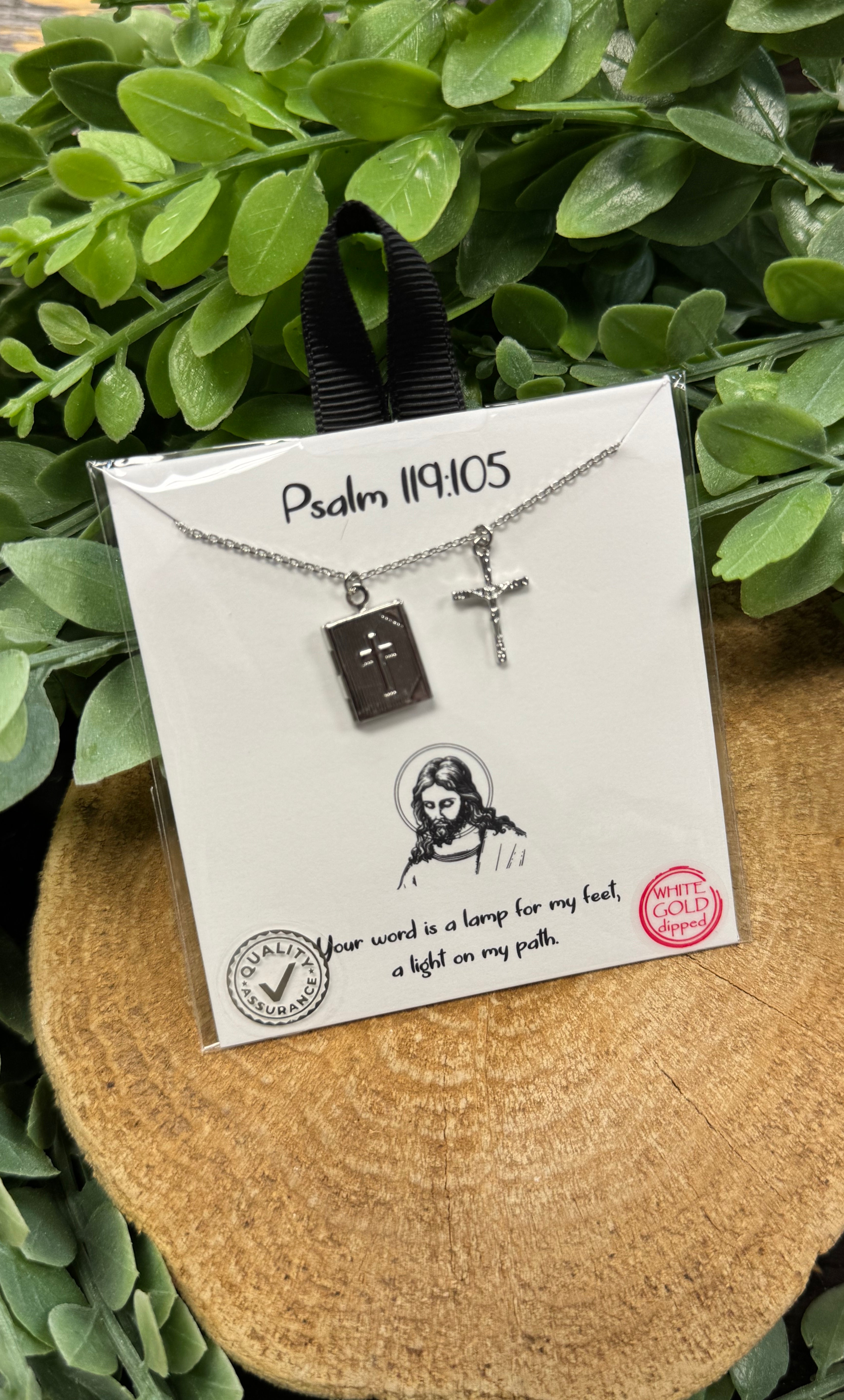 Bible Locket Necklace-Necklaces-Fame-The Silo Boutique, Women's Fashion Boutique Located in Warren and Grand Forks North Dakota