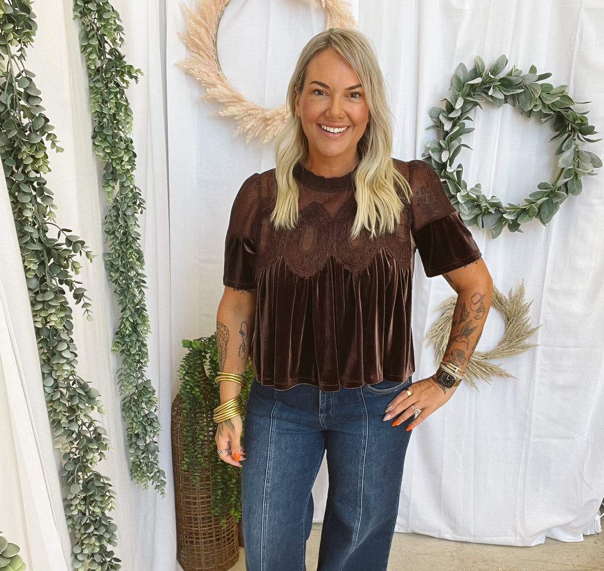 Risen Front Seam Wide Leg Jeans-Jeans-risen-The Silo Boutique, Women's Fashion Boutique Located in Warren and Grand Forks North Dakota