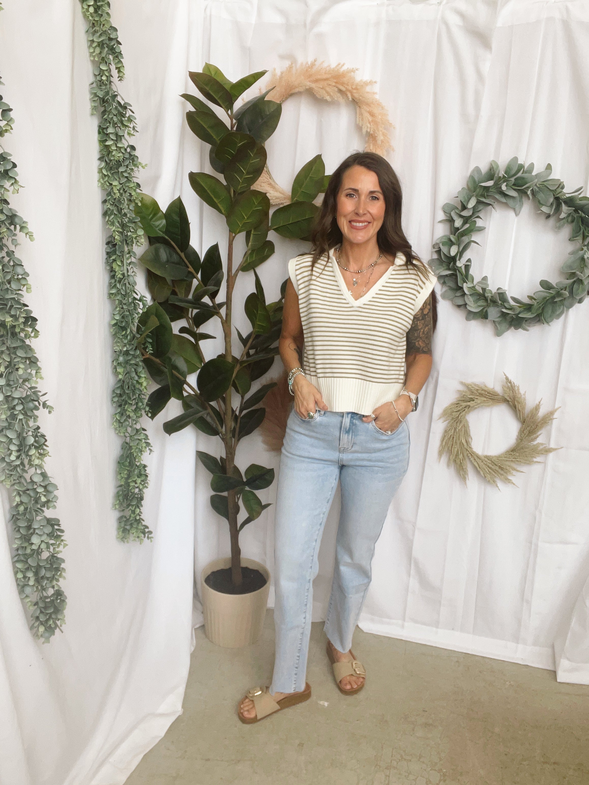 Mica Rock Blue Straight Jeans-Jeans-mica-The Silo Boutique, Women's Fashion Boutique Located in Warren and Grand Forks North Dakota