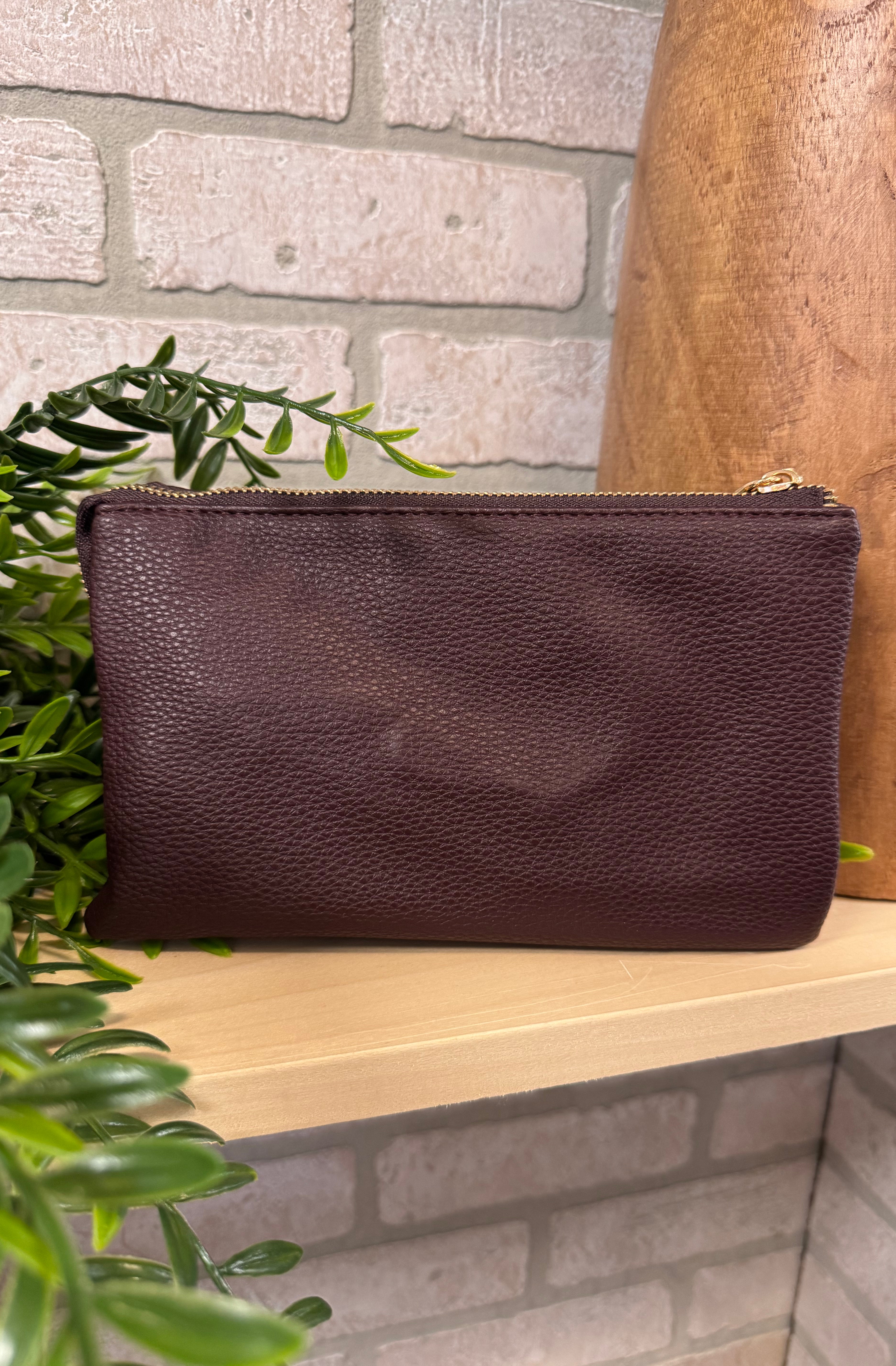 Riley 3 Compartment Crossbody/Wristlet-Crossbody Purses-Jen and Co-The Silo Boutique, Women's Fashion Boutique Located in Warren and Grand Forks North Dakota