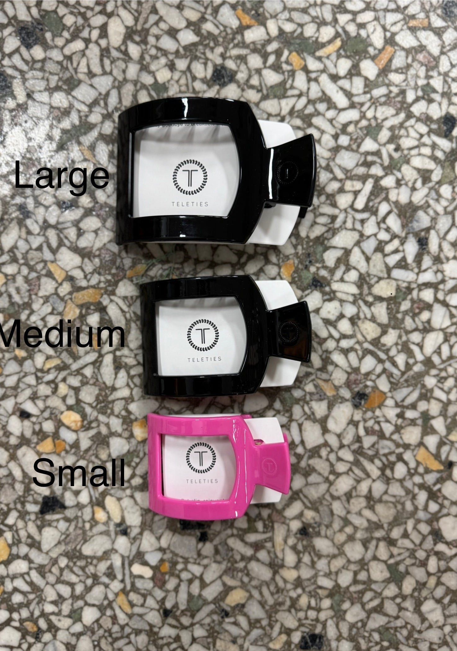 Teleties Square Flat Hair Clips-Hair Accessories-teleties-The Silo Boutique, Women's Fashion Boutique Located in Warren and Grand Forks North Dakota