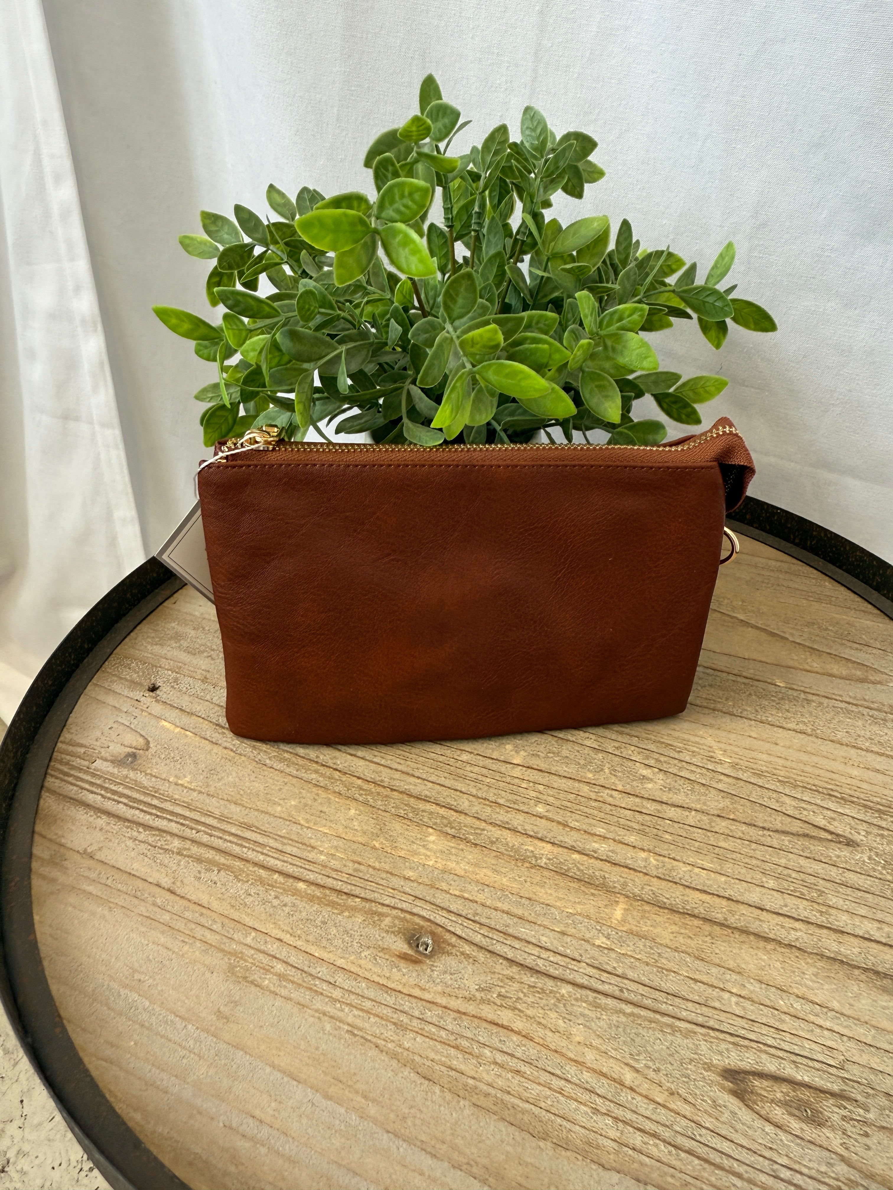 Riley 3 Compartment Crossbody/Wristlet-Crossbody Purses-Jen and Co-The Silo Boutique, Women's Fashion Boutique Located in Warren and Grand Forks North Dakota