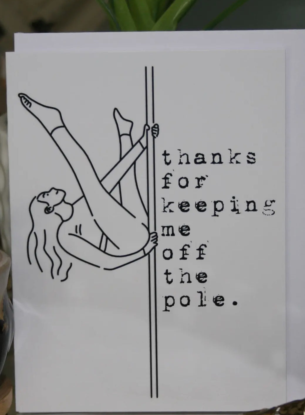 Keep off the Pole Greeting Card-Cards-crooked halo-The Silo Boutique, Women's Fashion Boutique Located in Warren and Grand Forks North Dakota