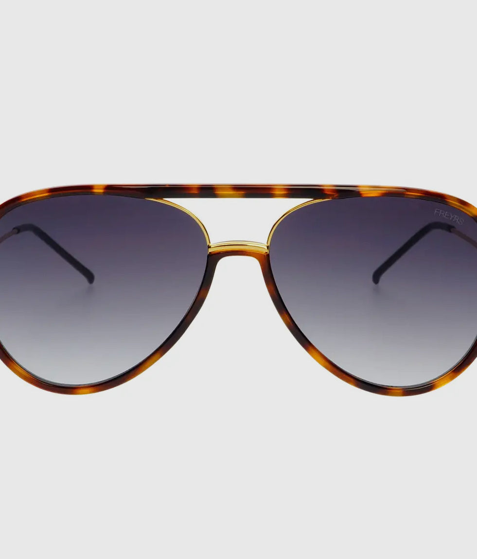 Freyrs Shay Tortoise Gradient Gray Sunglasses-Sunglasses-freyers-The Silo Boutique, Women's Fashion Boutique Located in Warren and Grand Forks North Dakota