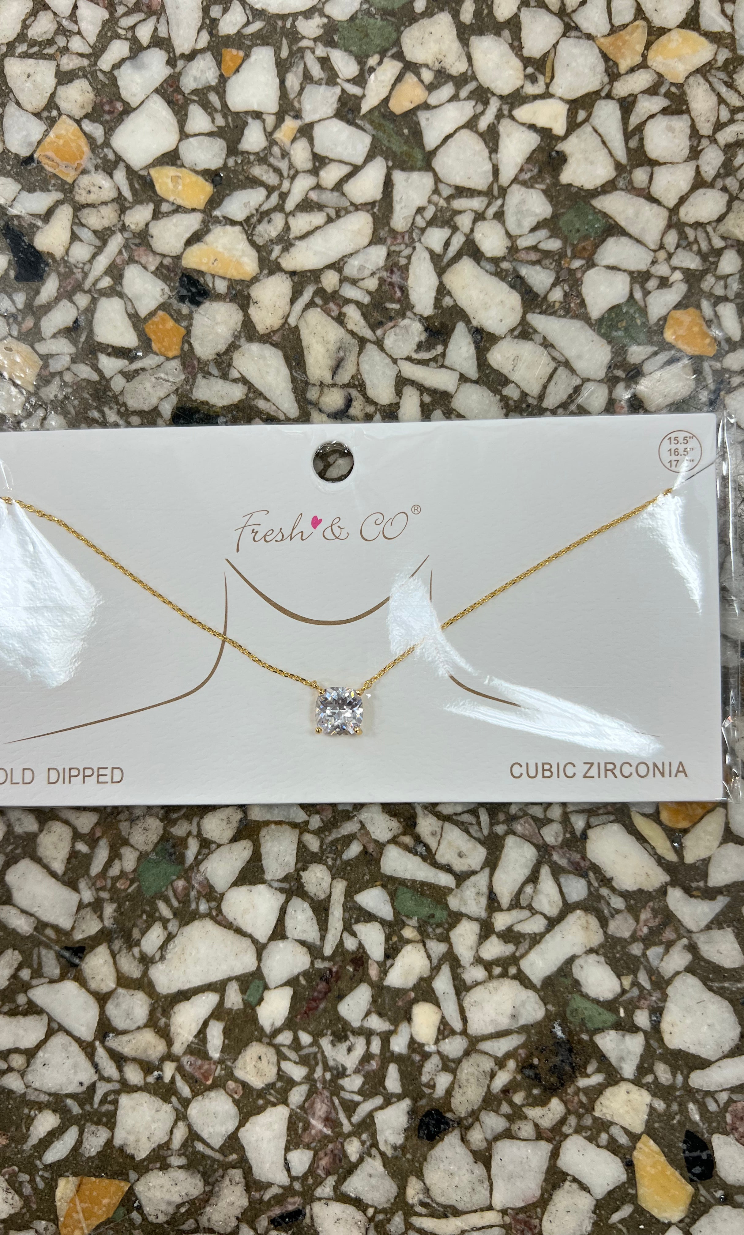 Cubic Necklace-Necklaces-Avenue Zoe-The Silo Boutique, Women's Fashion Boutique Located in Warren and Grand Forks North Dakota