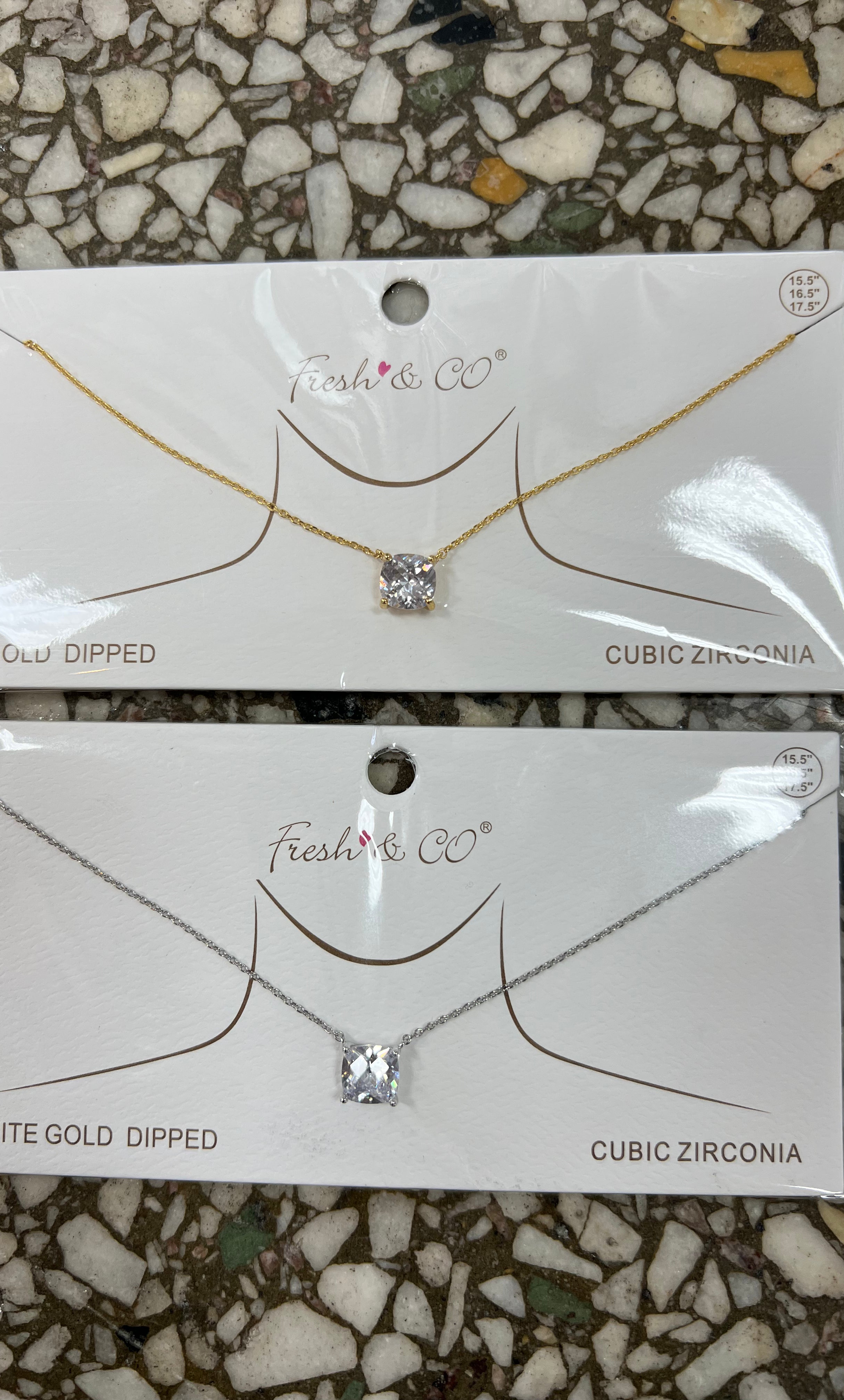Cubic Necklace-Necklaces-Avenue Zoe-The Silo Boutique, Women's Fashion Boutique Located in Warren and Grand Forks North Dakota