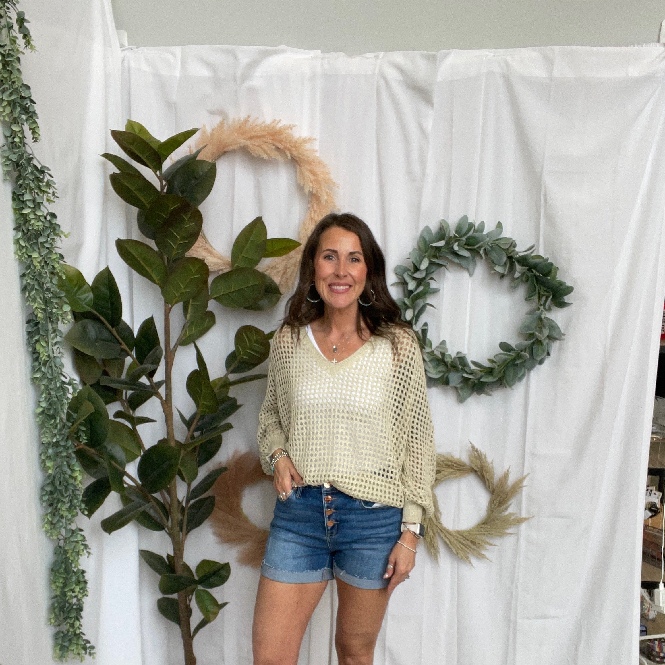 Risen Button Down Cuff Shorts-Final sale-Shorts-risen-The Silo Boutique, Women's Fashion Boutique Located in Warren and Grand Forks North Dakota