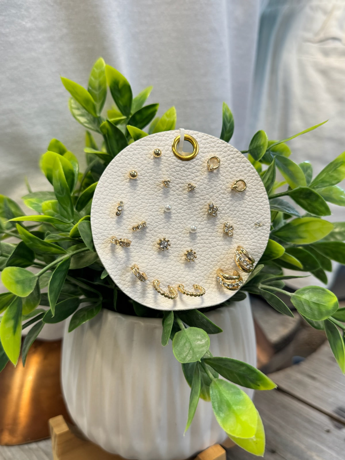 Stone Pave Earring Set-Earrings-Fame-The Silo Boutique, Women's Fashion Boutique Located in Warren and Grand Forks North Dakota