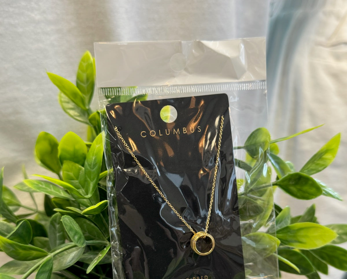 Dainty Ring Necklace-Necklaces-Fame-The Silo Boutique, Women's Fashion Boutique Located in Warren and Grand Forks North Dakota