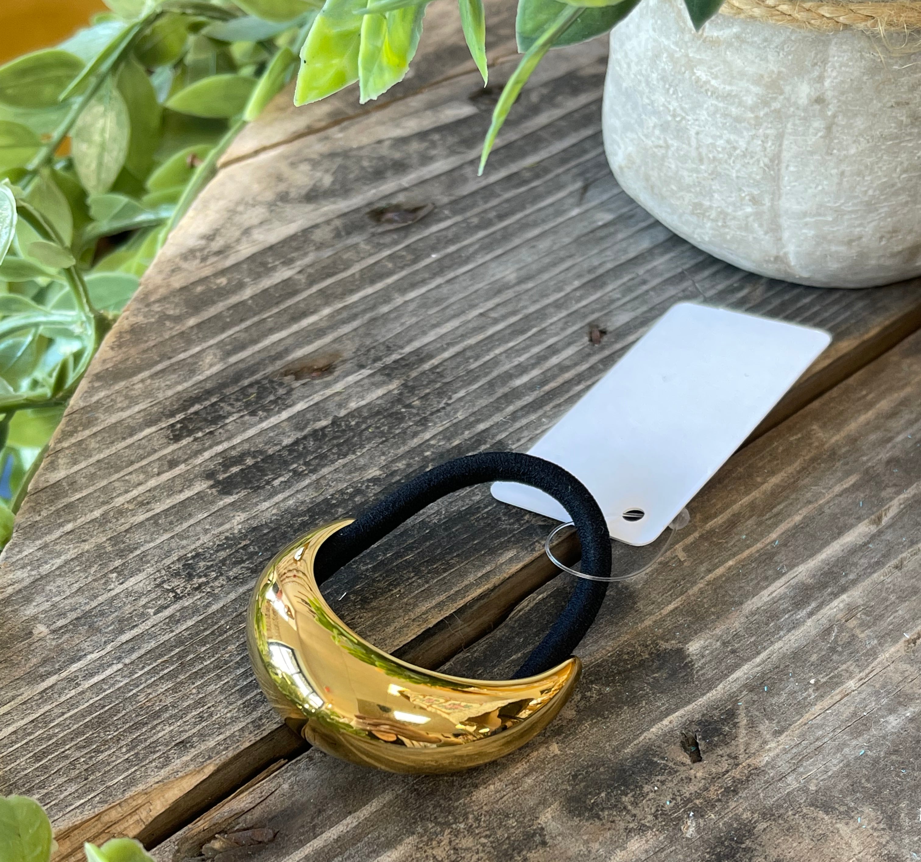 Chandler Sutton Gold Hair Tie-Hair Accessories-chandler sutton-The Silo Boutique, Women's Fashion Boutique Located in Warren and Grand Forks North Dakota