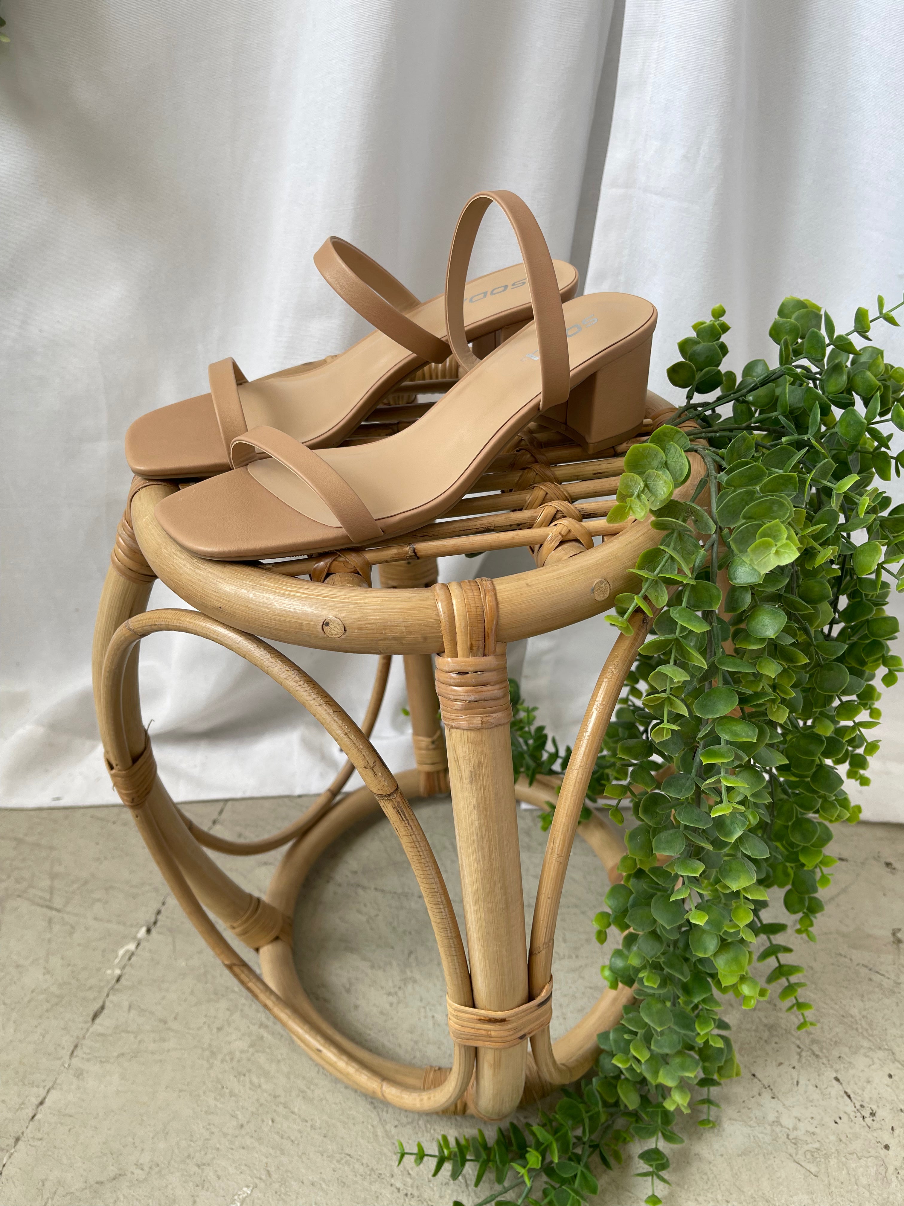 Soda Verlin Sandal-Taupe-Shoes-soda-The Silo Boutique, Women's Fashion Boutique Located in Warren and Grand Forks North Dakota