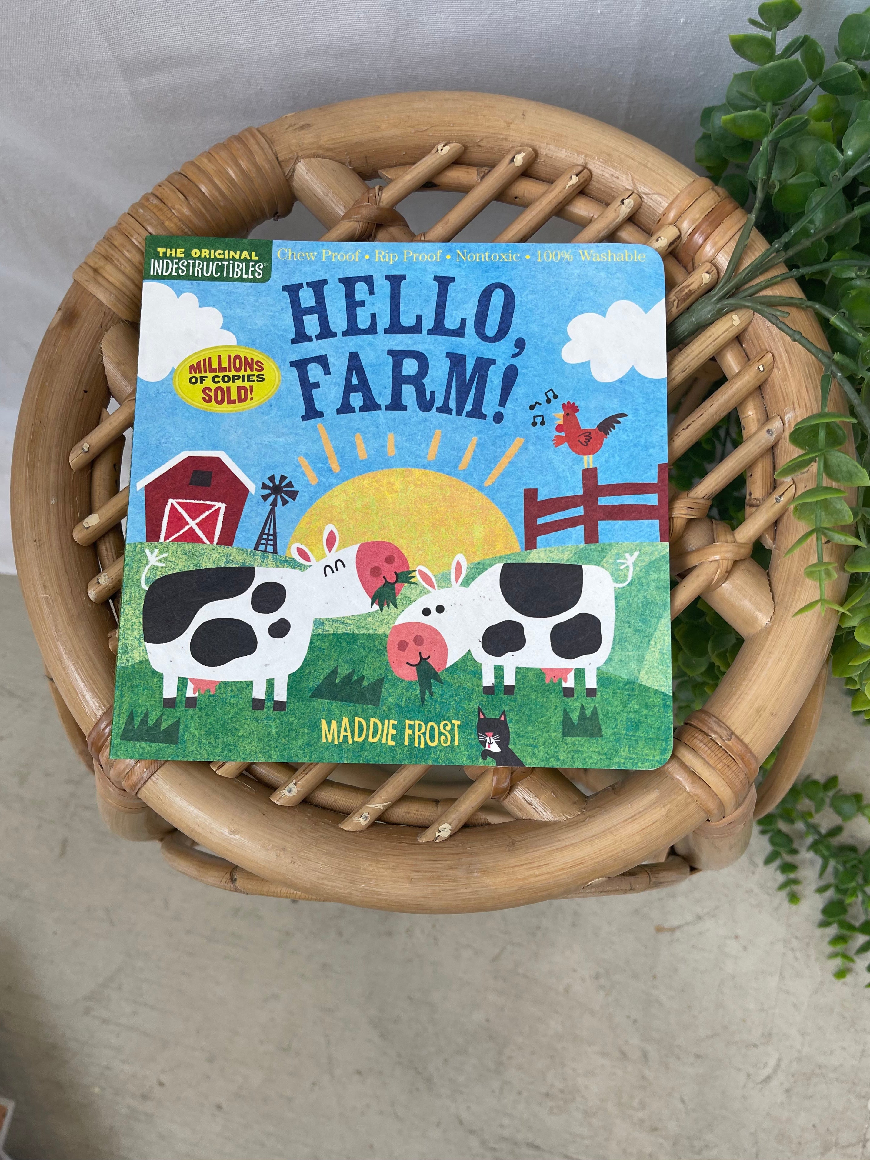 Indestructibles: Hello, Farm! Book-Books-Simon-The Silo Boutique, Women's Fashion Boutique Located in Warren and Grand Forks North Dakota
