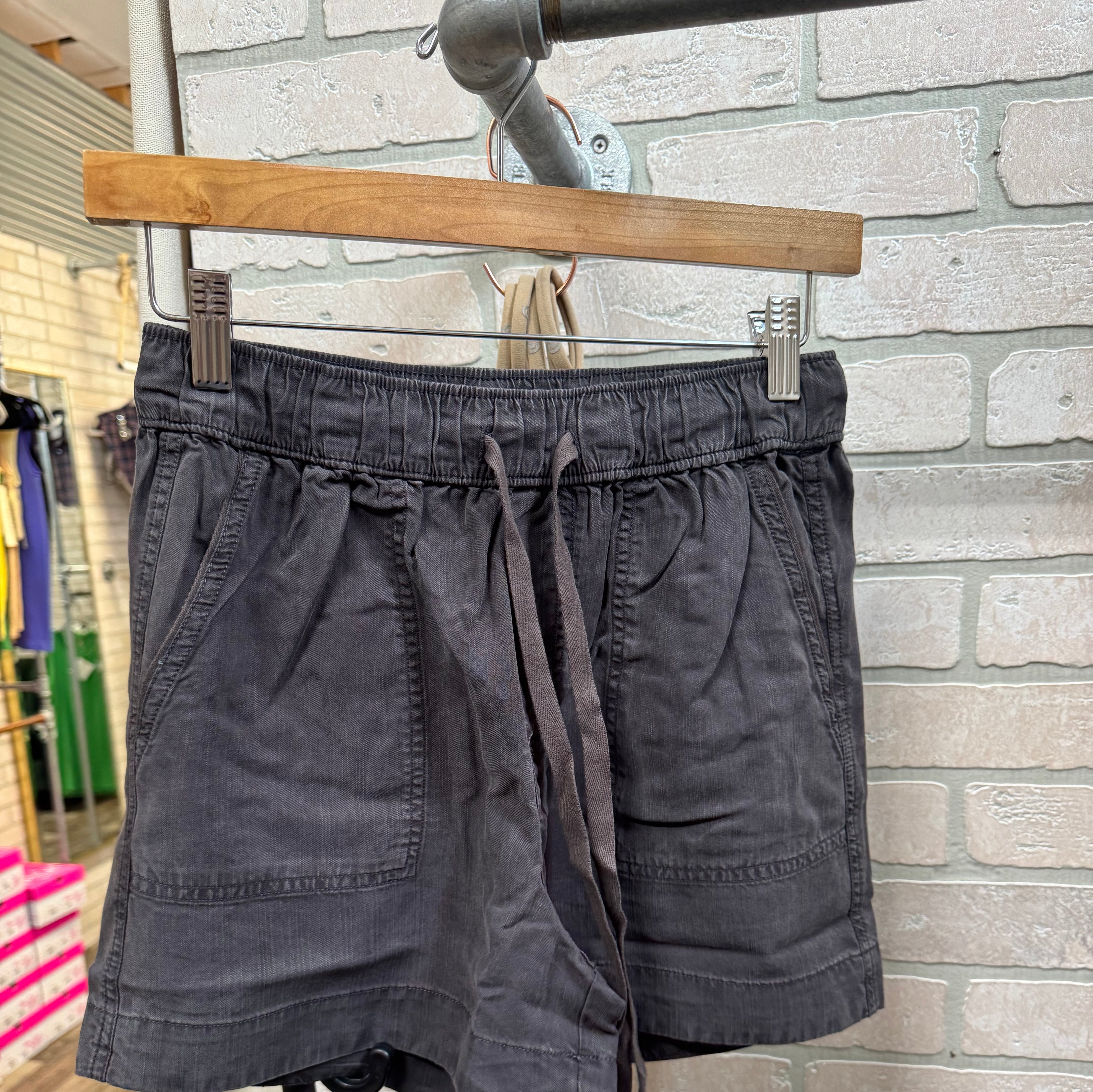 Cool Tencel Shorts-Charcoal-Shorts-be cool-The Silo Boutique, Women's Fashion Boutique Located in Warren and Grand Forks North Dakota
