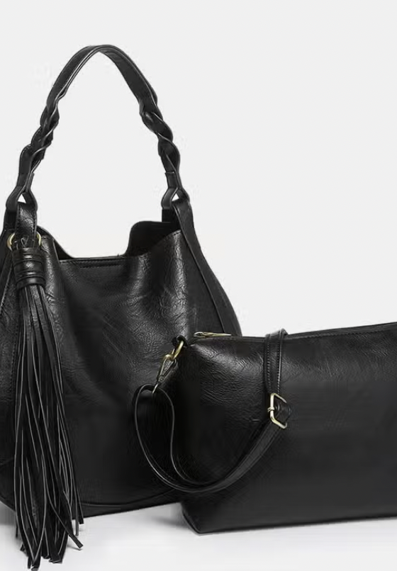 Eloise Large Tassel Hobo Purse-Final Sale-Purses-Jen and Co-The Silo Boutique, Women's Fashion Boutique Located in Warren and Grand Forks North Dakota