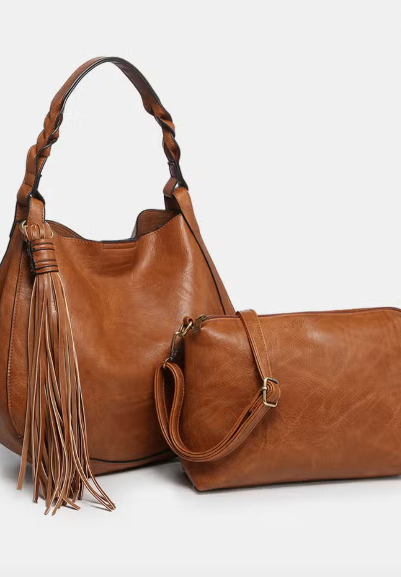 Eloise Large Tassel Hobo Purse-Final Sale-Purses-Jen and Co-The Silo Boutique, Women's Fashion Boutique Located in Warren and Grand Forks North Dakota