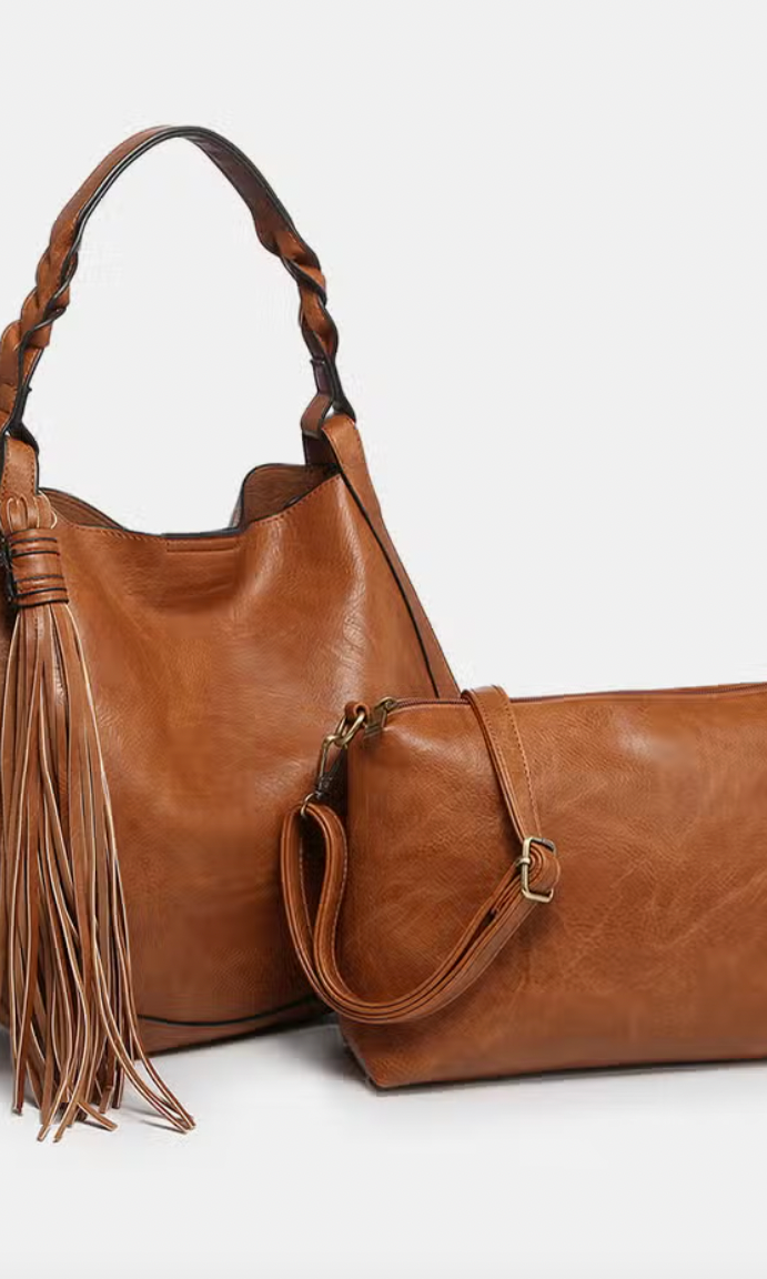 Eloise Large Tassel Hobo Purse-Purses-Jen and Co-The Silo Boutique, Women's Fashion Boutique Located in Warren and Grand Forks North Dakota