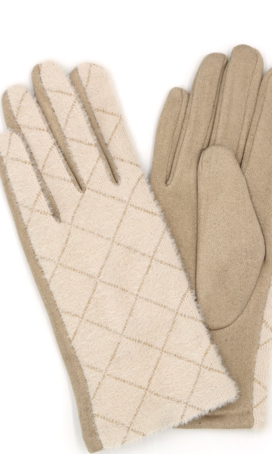 Diamond Gloves-Gloves & Mittens-Avenue Zoe-The Silo Boutique, Women's Fashion Boutique Located in Warren and Grand Forks North Dakota