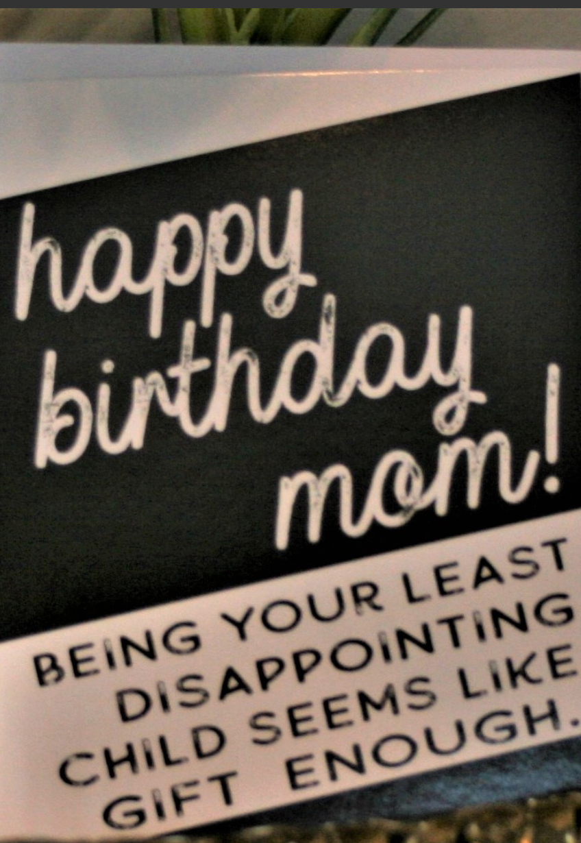 Happy Birthday Mom Greeting Card-Cards-crooked halo-The Silo Boutique, Women's Fashion Boutique Located in Warren and Grand Forks North Dakota