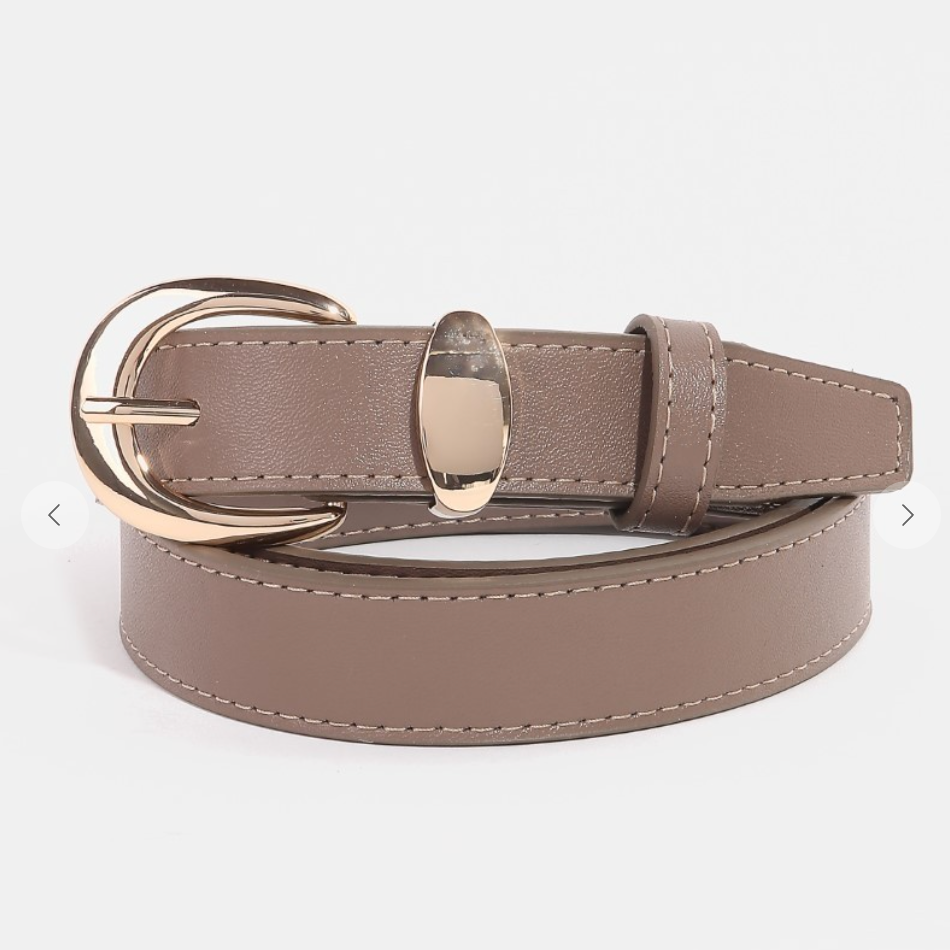 Crescent Belt-Khaki-Belts-Fame-The Silo Boutique, Women's Fashion Boutique Located in Warren and Grand Forks North Dakota