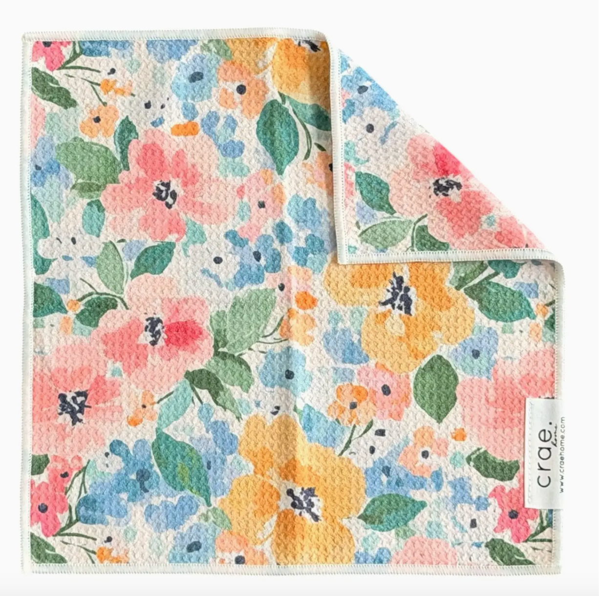 Crae Fresh Cut Florals Washcloth-Tea Towels-crae-The Silo Boutique, Women's Fashion Boutique Located in Warren and Grand Forks North Dakota