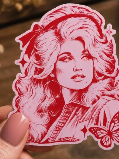 Dolly Pink Retro Sticker-fair-The Silo Boutique, Women's Fashion Boutique Located in Warren and Grand Forks North Dakota