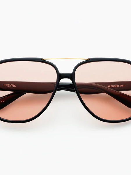 Freyrs Spencer Black Pink Sunglasses-Sunglasses-freyers-The Silo Boutique, Women's Fashion Boutique Located in Warren and Grand Forks North Dakota