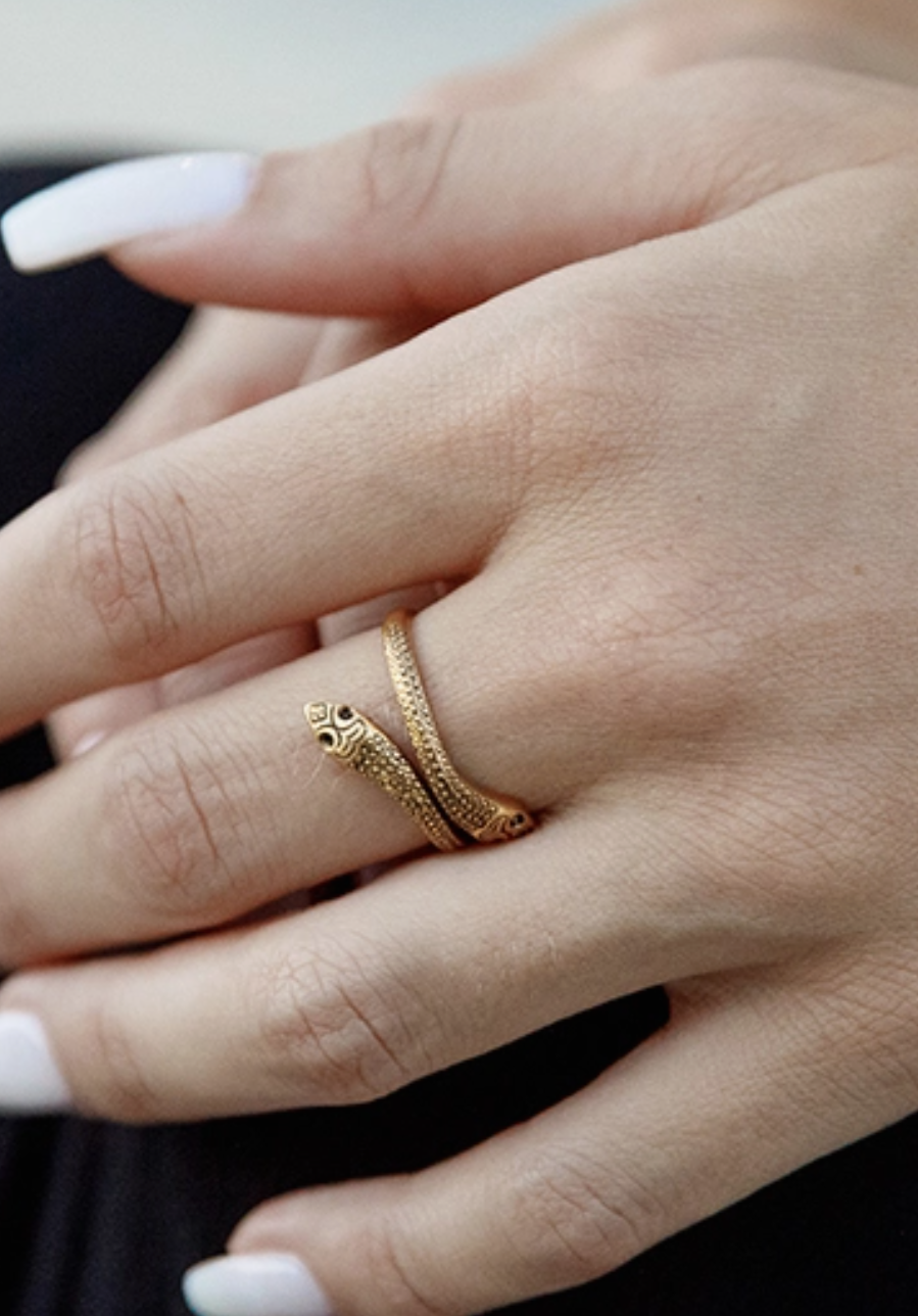 Ornamental Snake Ring-Rings-ornamental things-The Silo Boutique, Women's Fashion Boutique Located in Warren and Grand Forks North Dakota
