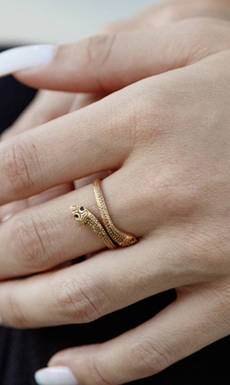 Ornamental Snake Ring-Rings-ornamental things-The Silo Boutique, Women's Fashion Boutique Located in Warren and Grand Forks North Dakota
