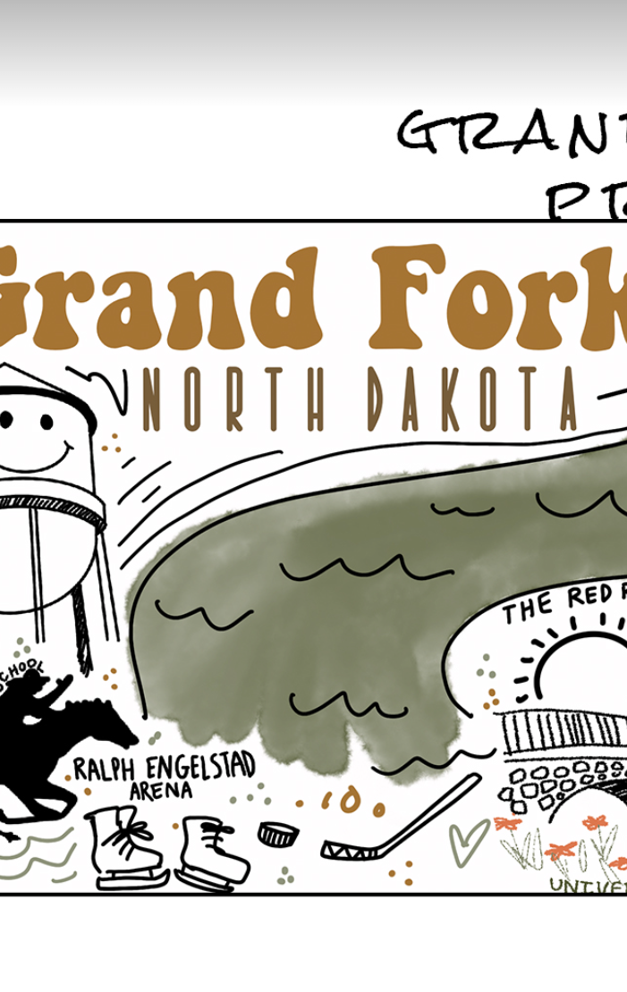 Grand Forks Coffee Mug-Coffee Mugs-ivory and sage-The Silo Boutique, Women's Fashion Boutique Located in Warren and Grand Forks North Dakota