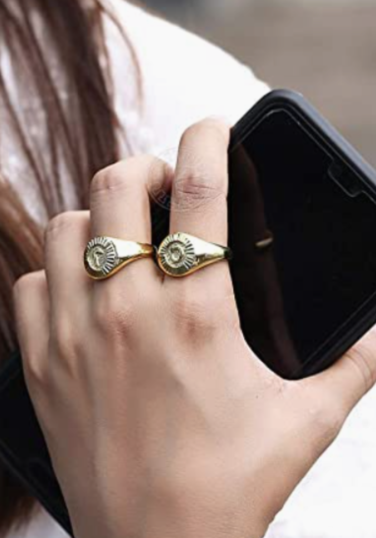 Good Karma Medalian Ring-Rings-good karma-The Silo Boutique, Women's Fashion Boutique Located in Warren and Grand Forks North Dakota