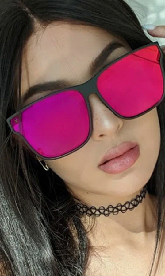 Dime Sssniperwolf Red Flash Sunglasses-Sunglasses-dime-The Silo Boutique, Women's Fashion Boutique Located in Warren and Grand Forks North Dakota