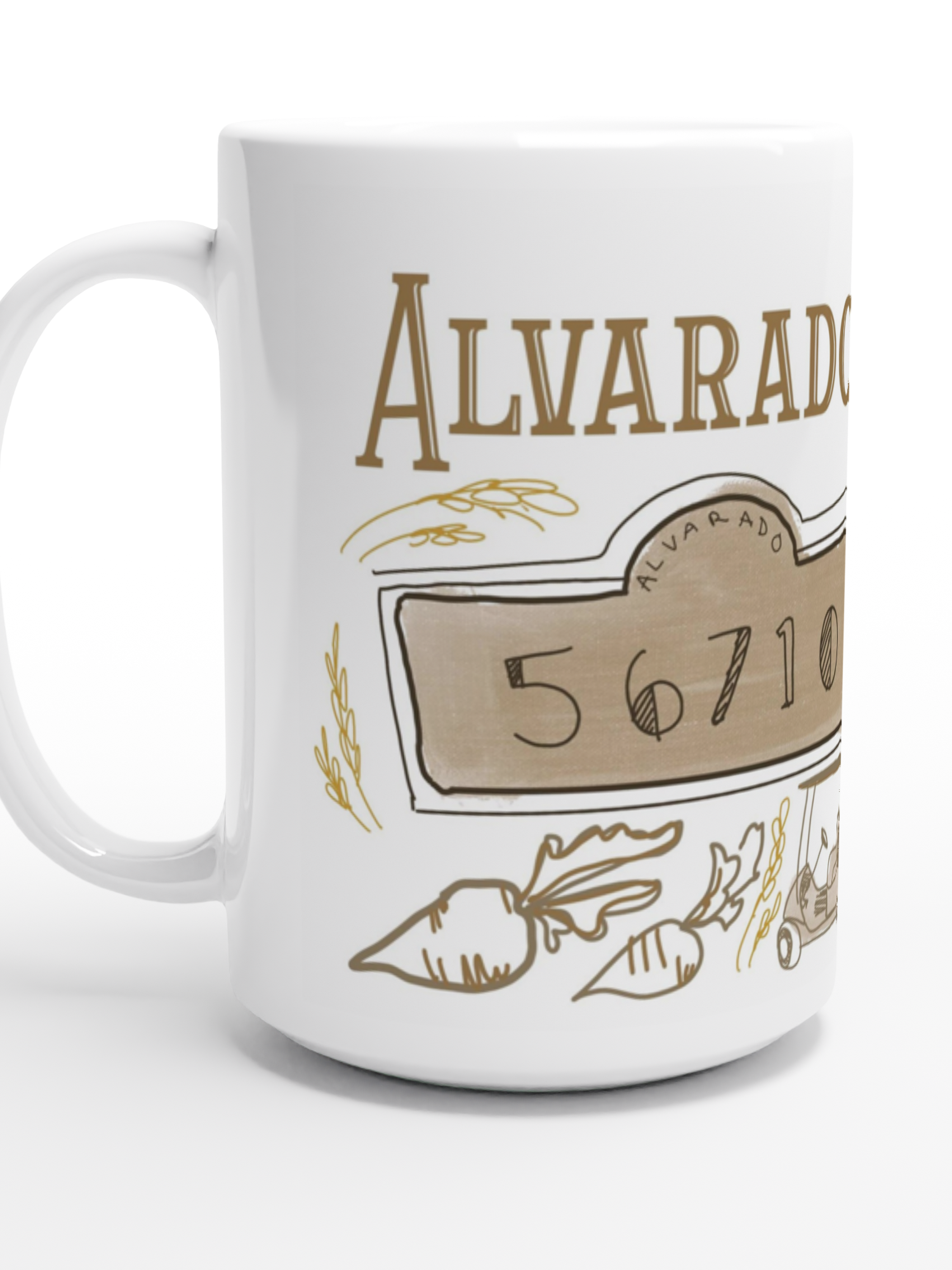 Alvarado Coffee Mug-Coffee Mugs-ivory and sage-The Silo Boutique, Women's Fashion Boutique Located in Warren and Grand Forks North Dakota