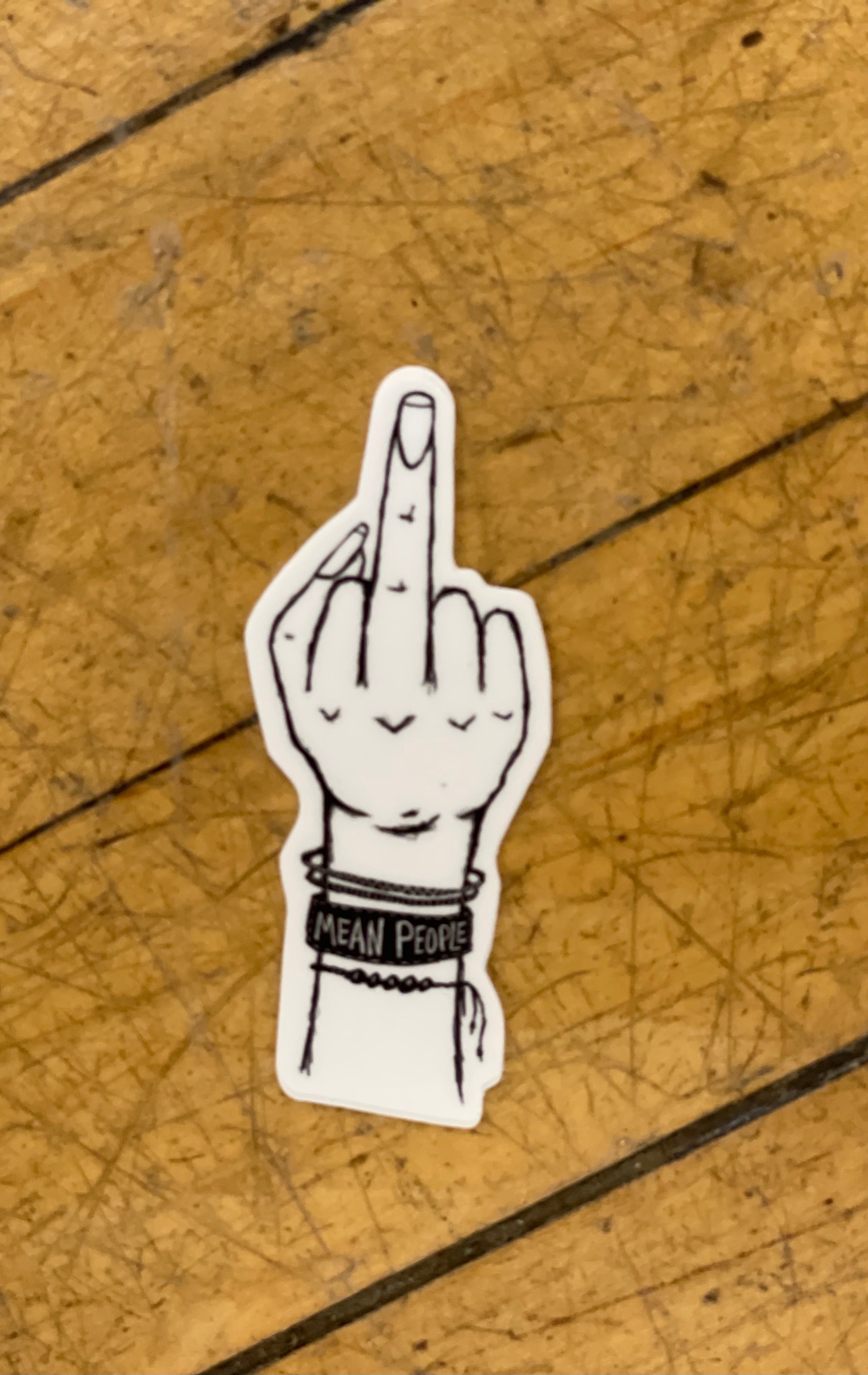 Middle Finger Sticker-Stickers-nice enough-The Silo Boutique, Women's Fashion Boutique Located in Warren and Grand Forks North Dakota