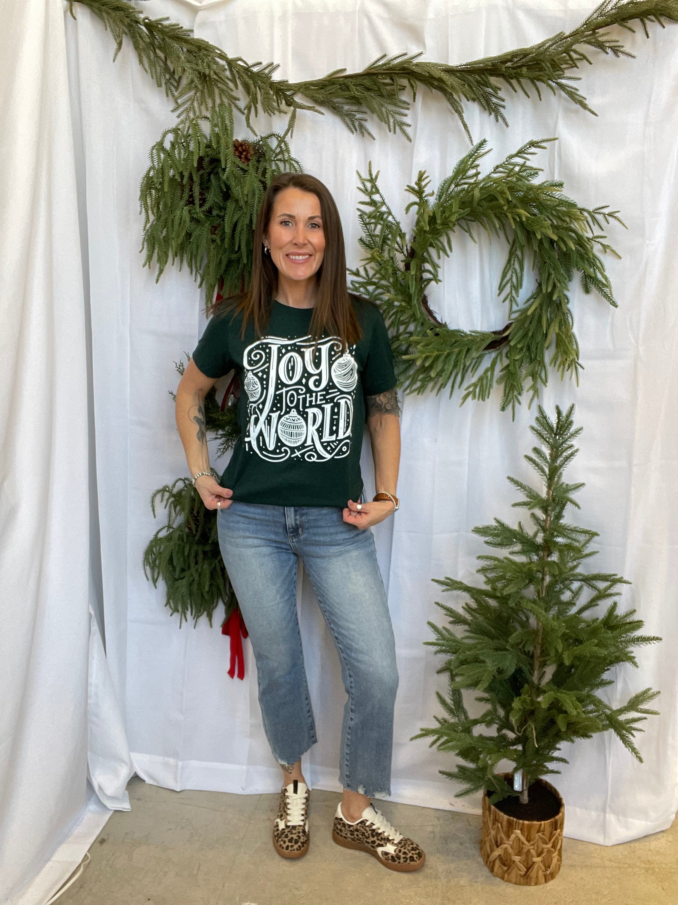 Joy To the World Tee-Final Sale-Graphic Tees-Summer Tees-The Silo Boutique, Women's Fashion Boutique Located in Warren and Grand Forks North Dakota