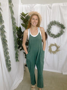 Feeling Free Jumpsuit-Teal-Jumpsuits & Rompers-hyfve-The Silo Boutique, Women's Fashion Boutique Located in Warren and Grand Forks North Dakota