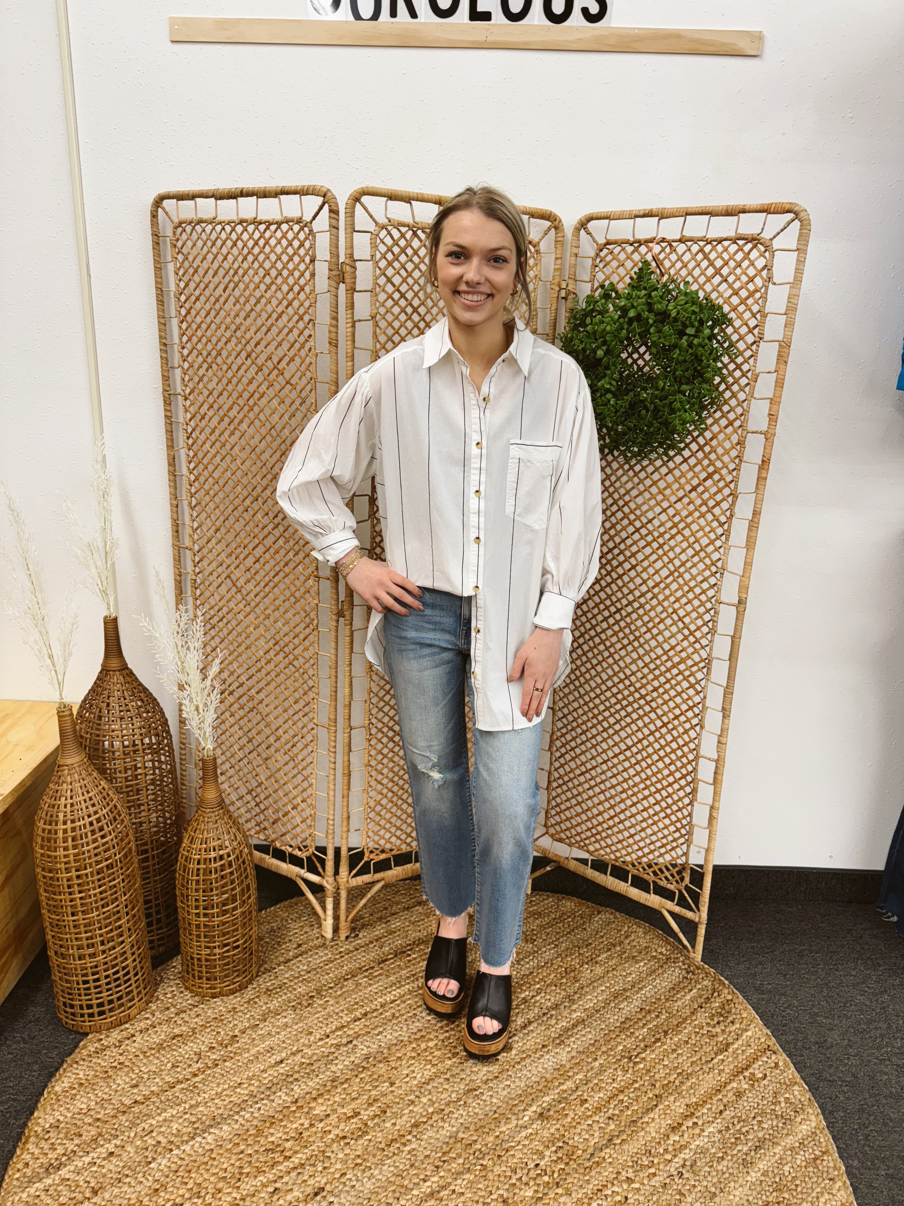 Soft Wash Striped Top-Long Sleeve Tops-eesome-The Silo Boutique, Women's Fashion Boutique Located in Warren and Grand Forks North Dakota