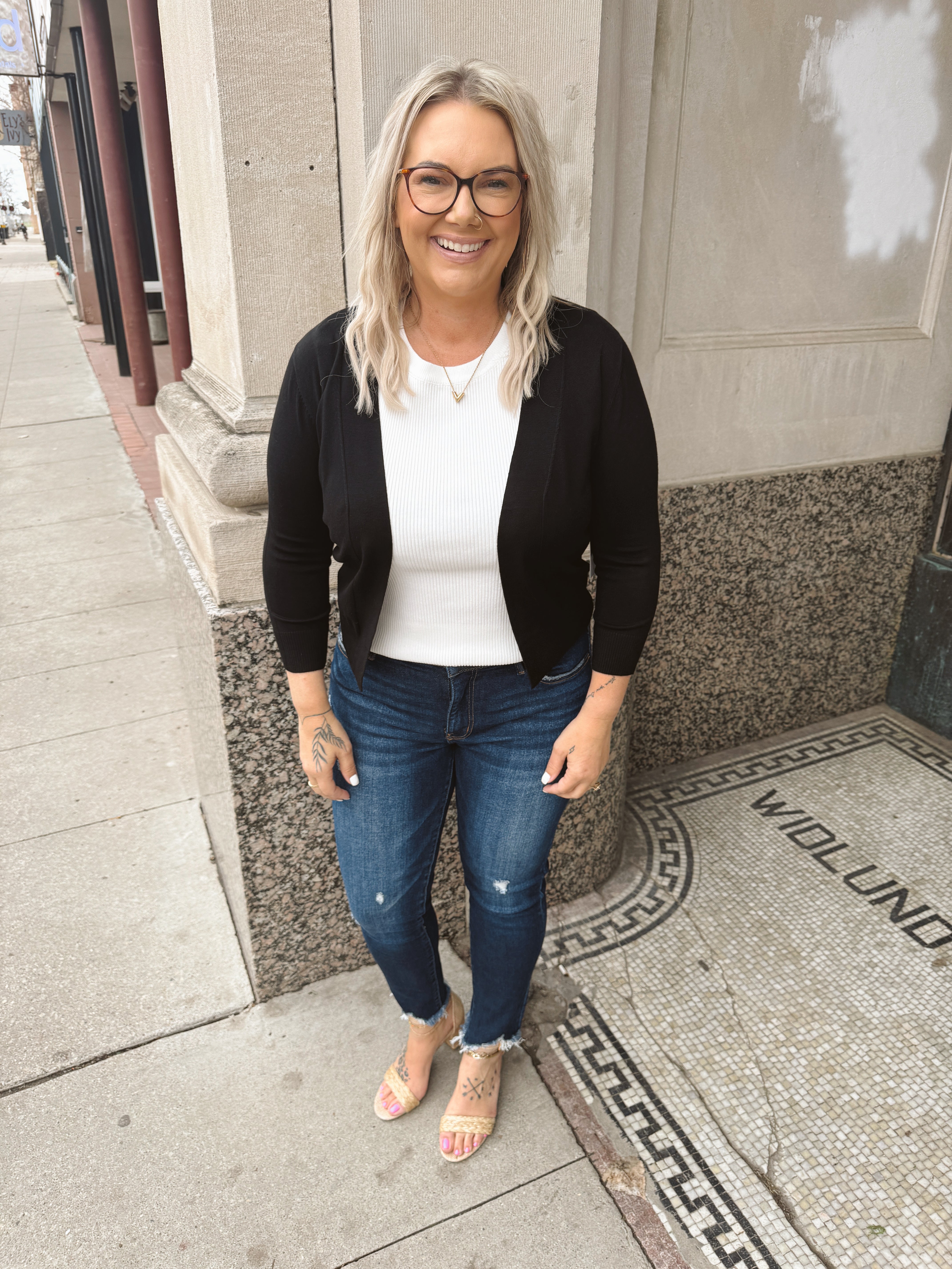 Bolero Black Cardigan-Cardigans-cielo-The Silo Boutique, Women's Fashion Boutique Located in Warren and Grand Forks North Dakota