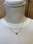 Delicate Initial Necklace-Necklaces-Fame-The Silo Boutique, Women's Fashion Boutique Located in Warren and Grand Forks North Dakota