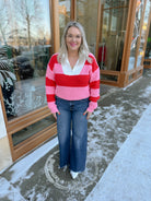 Candy Crush Quarter Zip Sweater-Sweaters-bad habit-The Silo Boutique, Women's Fashion Boutique Located in Warren and Grand Forks North Dakota