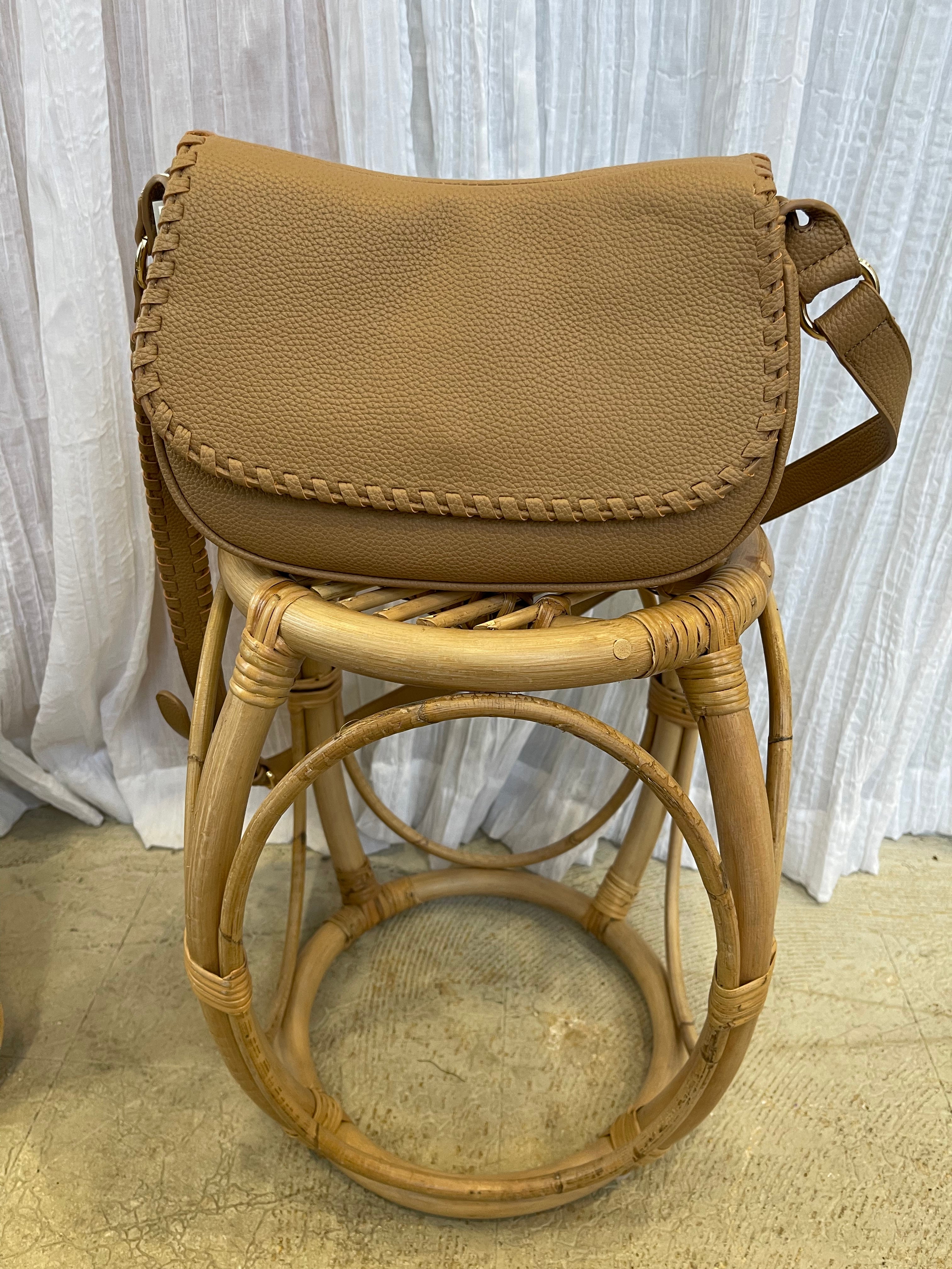 Jen and Co Daia Whipstitch Purse-Taupe-Purses-Jen and Co-The Silo Boutique, Women's Fashion Boutique Located in Warren and Grand Forks North Dakota