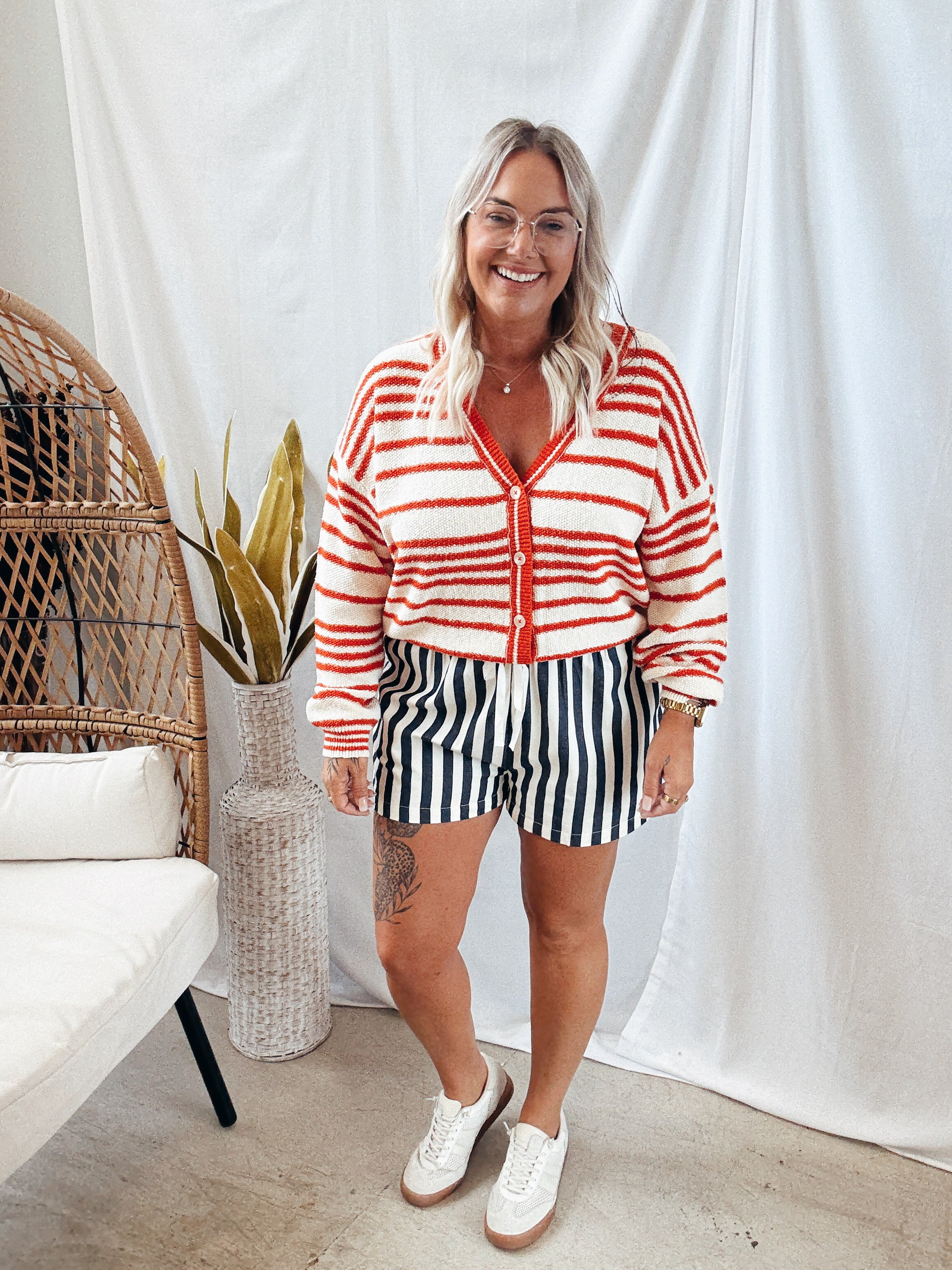 Alder Red Cardigan-Final Sale-Cardigans-by together-The Silo Boutique, Women's Fashion Boutique Located in Warren and Grand Forks North Dakota