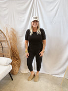 Be Cool Soft Short Sleeve Crew Top-Black-Short Sleeve Tops-be cool-The Silo Boutique, Women's Fashion Boutique Located in Warren and Grand Forks North Dakota