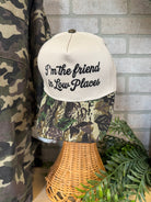 Zen I'm the Friend Low Places Hat-Camo-Hats-Zenana-The Silo Boutique, Women's Fashion Boutique Located in Warren and Grand Forks North Dakota