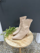 Hutton Kitten Heel Boot-Nude-Final Sale-Boots-Forever Link-The Silo Boutique, Women's Fashion Boutique Located in Warren and Grand Forks North Dakota