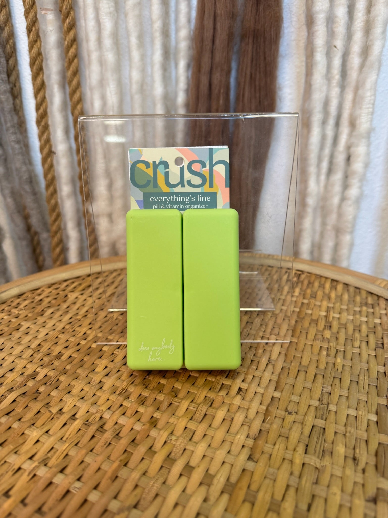 Crush Everything's Fine Pill & Vitamin Case-Pill Organizer-dm-The Silo Boutique, Women's Fashion Boutique Located in Warren and Grand Forks North Dakota